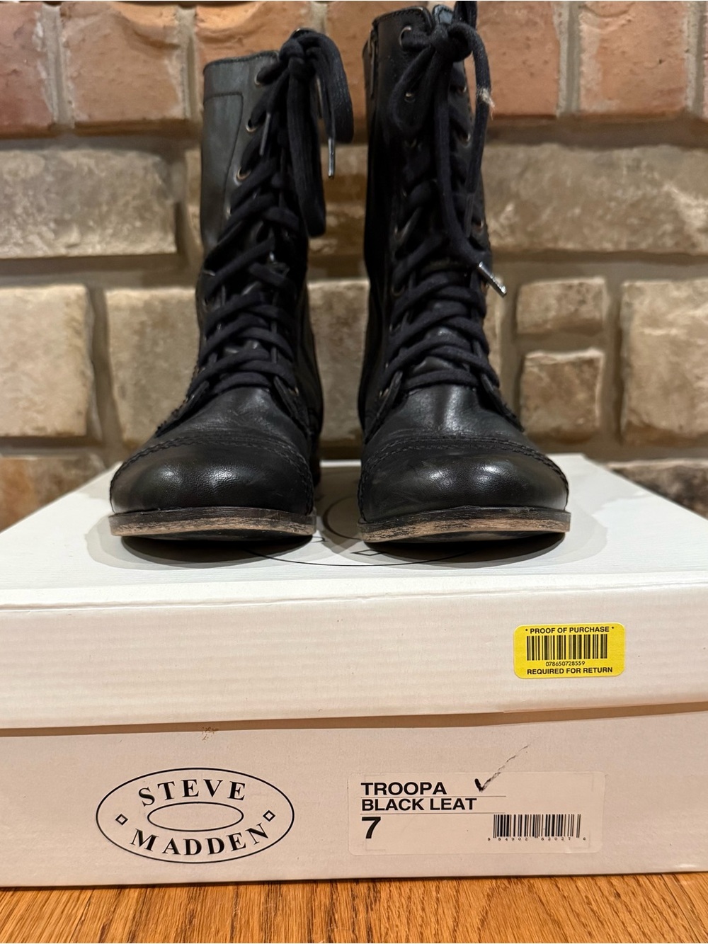 Steve Madden Troopa boot, black, 7.5 - Picture 2 of 5